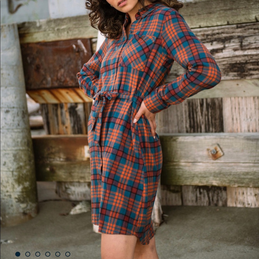 NWOT United by Blue Responsible Flannel Dress